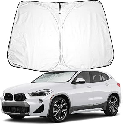 BIXUAN X2 Parasol Compatible con BMW X2 F39 2019-2023 Parabrisas para F39 el Auto Frontscheibenabdeckung Wind para X2 Frontscheibe Blockiert UV Abdeckung Faltbar