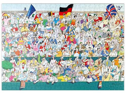 MyPuzzle Sports Fans II (Deutschland) - Blachon - Cartoon Classics - Premium 500 Teile Puzzle - MyPuzzle Sonderkollektion von Heye Puzzle