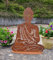 Generisch NEU !! Buddha aus Metall in Edelrost 35 cm hoch Garten Dekoration Skulptur Figur Buddhismus Indien Religion Kultur Statue Zen