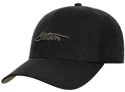 Stetson Waxed Cotton WR Cap Baseballcap 6 Panel Uni meliert Strapback Damen Herren Sommer Winter