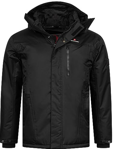 Höhenhorn Starsgard - Chaqueta de invierno para hombre, impermeable, transpirable, Negro , S