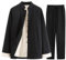 GVILTY Kampfsportanzug – Traditionelle Chinesische Kleidung Für Herren, Tang-Anzug, Kung-Fu-Uniformen, Baumwoll-Leinen, Tai-Chi-Uniform, Langärmelige Hosen, Mantel, Obertei black-3XL