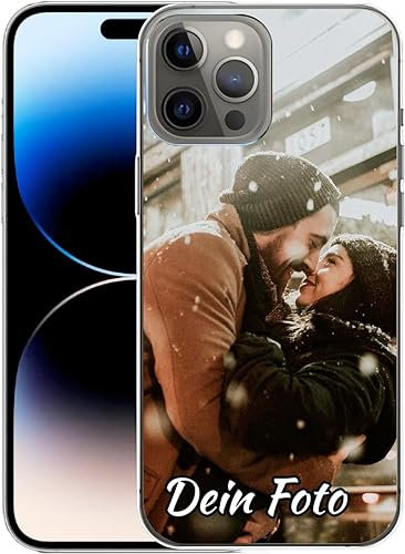König Design Handyhülle mit Foto für Apple iPhone 15 Pro Max - Personalisierte Hülle, selber gestalten, mit Bild - Schutzhülle aus weichem TPU Silikon Gel Material
