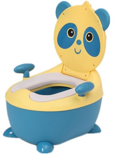 KALWEL, Joli siège de toilette panda de dessin animé, siège de toilette pour bébé, toilettes d'apprentissage de la propreté pour garçons et filles, chaise de toilette, pieds antidérapants, pot