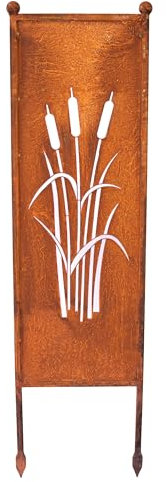 Schild Gartenschild Edelrost Rost zum Einstecken rostige Gartendeko Blumen Blüten Dekoration Beetstecker Gartenstecker