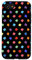 Hülle für iPhone SE (2020) / 7 / 8 Polka Dot Daubs Handyhülle, Künstlerpalette, Schwarz, Geschenkartikel