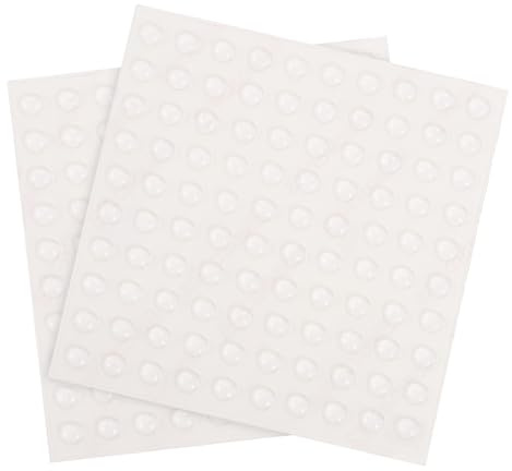 QUARKZMAN 200 Noppen Gummipuffer Transparent, 5 * 2mm Türpuffer Halbrund Gumminoppen für Glasplatten, Schutzpuffer Selbstklebend, Türpuffer Pads für Türen, Schränke, Schubladen, Tastatur