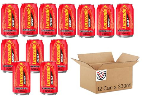 Lucozadee Energy Drink Original Can 12 x 330ml | VIMIX