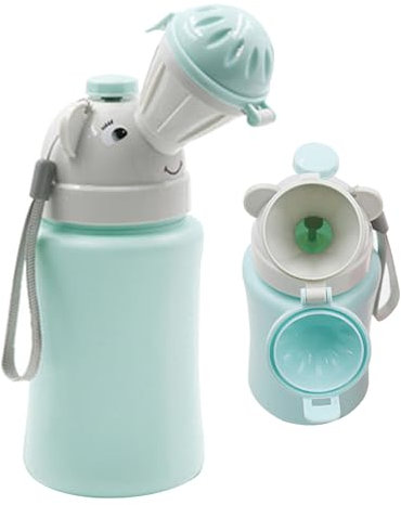 Travel Toilet Travel Potty Portable Travel Toilet for Toddler Travel Baby Nitty Pee Bottle Portable Kids Potty for Boys Car Camping Travel Blue