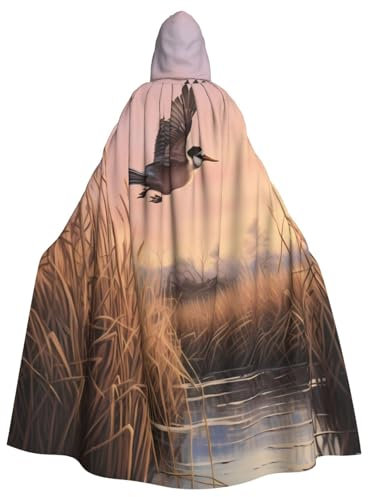 MMSJSBVY Jagd fliegende wilde Enten Kapuzenumhänge, Unisex, Umhang für Halloween, Weihnachten, Rollenspiele, Kostüme, Themenpartys und Comic-Konventionen