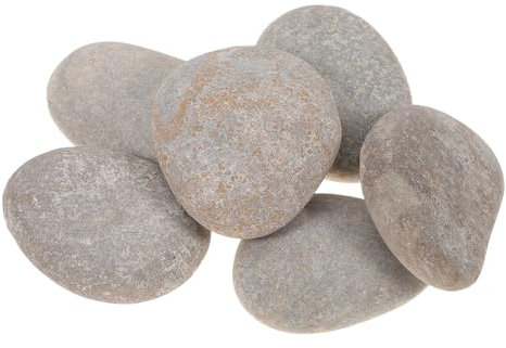 BESTonZON DIY Drawing Stones Creative DIY Pebble for Stone Painting Kit Assorted Hand-Painted Rocks Natural Pebbles for Painting Use