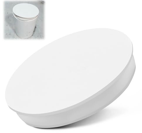 Cubierta para tubo de ventilación de 110 mm, cubierta de PVC para tubos de drenaje, plástico ASA (blanco), tapón de manguito para sistemas de tuberías, duradero y resistente