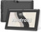 Haehne Tablet 7 Inch Android Tablet Dual Cameras Wi-Fi Bluetooth, Schwarz