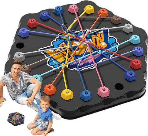 Knoten Seil Entwirrspiel | Strategiespiel Mit Herausforderung Zum Entknoten Von Seilen,Fädeln & Entwirrspielzeug Eltern-Kind Interaktion Lernspiel für Zuhause Reise Kinder ab 3 Mädchen