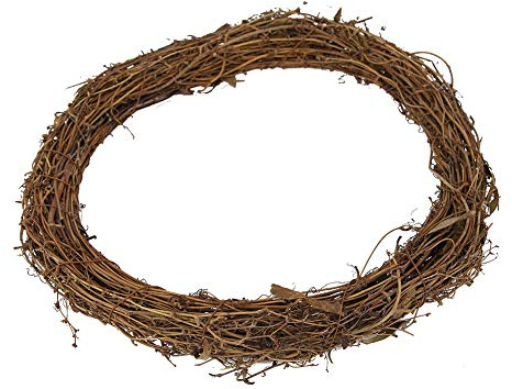 Runder Kranz, 30 cm, Rattan-Kranz, Hochzeit, Party, Rebe, zum Aufhängen, Fotografie-Hintergrund, Dekoration für Weihnachten, Geburtstag