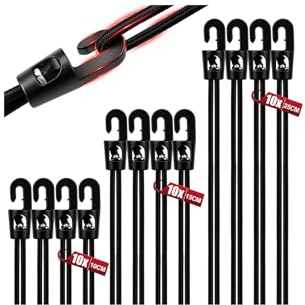 Spanngummi mit Haken 30 Stück, Expander mit Haken 10 15 25 cm, Multifunktional Planenspanner Gummispanner mit Haken Kurz für Planen Zelt Net Camping Anhängerplane Poolabdeckung Aufbewahren
