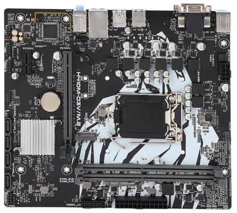 Plyisty Carte Mère de Bureau H410M D3V M.2, Carte Mère Micro ATX LGA 1200 DDR4 avec Emplacement PCIe 3.0 X16, pour Processeur Core Pentium Celeron de 10e Génération
