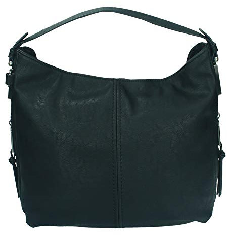 Betz Damen Handtasche LONDON 2 Henkeltasche Umhängetasche mit Reißverschluss, Schulterriemen und Henkel Farbe schwarz