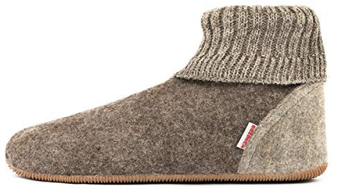GIESSWEIN Wildpoldsried Kids, Hüttenschuhe Unisex-Kinder, Taupe 262, 32 EU
