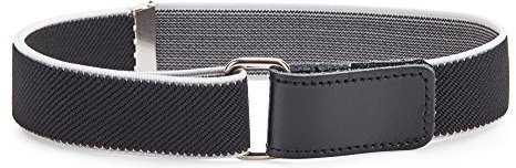 Ladeheid Kinder Gürtel Ohne Schnalle Elastischer Kindergürtel für Jungen und Mädchen 0-15 Jahre 32-90 cm P15 (Schwarz/Weiß, 1-6 Jahre)