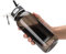 VENNERLI Sports Water Bottle with Straw 1Litre Leakproof Durable Tritan BPA Free Gym Flip Sipper Bottle Dustproof with Marking Dustproof Leakproof (1L Black)
