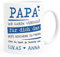 SpecialMe® Tasse personalisiertes Geschenk Spruch Papa/Mama/Oma/Opa Wir habe versucht für dich das beste Geschenk zu finden... anpassbare Namen Papa - 2+ Namen weiß Keramik-Tasse