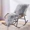 MYLUNE HOME Natur Schaffell Teppich Lammfell Sitzfell Bett-Vorleger oder Matte für Wohnzimmer Stuhl Sofa (Grau, 55x160CM)