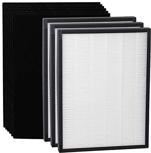 SPARES2GO Filter Kit Type 114 Compatible with Vax AP02 AP05 Air Purifier (6 x Carbon, 3 x HEPA Filters)