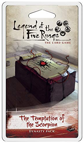 Fantasy Flight Games , Legend of The Five Rings: Dynasty Pack: The Temptation of The Scorpion, Card Game, Ages 14+, 2 Players, 45 to 90 Minutes Playing Time