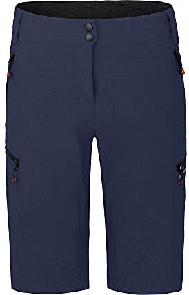 Bergson Vina Bermuda | Damen Radshorts (mit gepolsterter Innenhose), robust, elastisch, Peacoat Blue [368], 50 - Damen