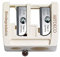 ARTDECO Double Sharpener for wooden pencils, nachhaltiger Make-up-Spitzer für 2 unterschiedliche Größen, beige
