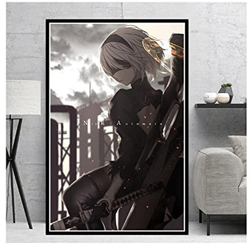 RUIYANMQ Nier Automata Kampfspiel Mädchen Japan Anime Poster Puzzle 1000 Teile Für Lernspielzeug Kreative Geschenke Familienspiele Uf103Vw