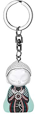 LITTLE BUDDHA Porte clés bouddha 4.5cm The only impossible journey VERSION ANGLAISE