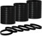 Coopay 60 Stück Blank Silikon Armbänder Silikon Armbänder Armbänder Stretch Gummi Armbänder Sportzubehör für Frauen Männer Teenager Sportteam und Veranstaltungen, Gruppenspiele Geschenke (Schwarz)