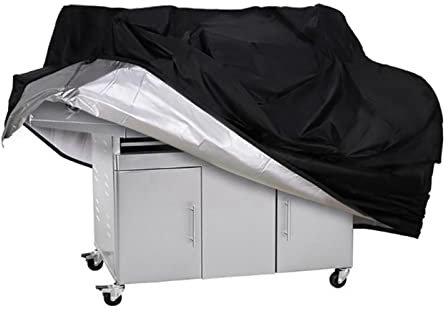 Grill Abdeckhaube, Wetterfest Grillabdeckung, 420D Oxford Gasgrill Abdeckplane, Wasserdicht Grill Haube, 147 x 61 x 122 cm, reißfest, UV, Schutz Grill vor Verblassen