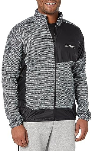 adidas Terrex Trail Veste coupe-vent pour homme, Wonder Silver/Black, S