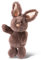 NICI Kuscheltierhase Dunkelbraun mit Glitzerohren 20cm