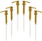 Gold Coffee Syrup Pumps - Dispenser Pump for Syrup Bottles Coffee Flavoring Syrup Pump Fits 25.4 Oz/ 750ml Bottles - 6 pack