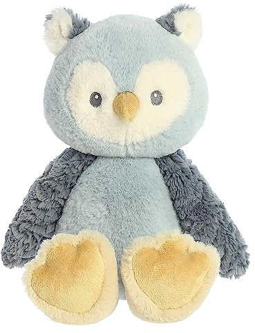Ebba Adorable Cuddlers Ollie Owl Baby Stuffed Animal - Security and Sleep Aid - Comforting Companion - Blue 14 Inches