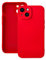 LOOKSEVEN for iPhone 14 Case, Red Silicone TPU Rubber Back Cover Case Compatible for iPhone 14 (6.1 inch)
