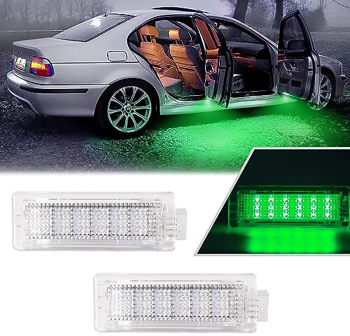 POPMOTORZ 2 Stücke LED Autotür Lichter, LED Innenbeleuchtung Autotürbeleuchtung für BMW 1 Series F20 F21 2 Series F22 F23 F45 F46 F87 3 Series F30 F31 F34 F35 F80 4 Series F32 F33 F36 F82, Grün