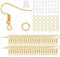 Gold Hooks, 100Pcs Earring Hooks With Backs & Jump Rings, Fishhook Ear Wires Findings for Jewelry Making, French Making Kit for Craft DIY Dangle Earrings