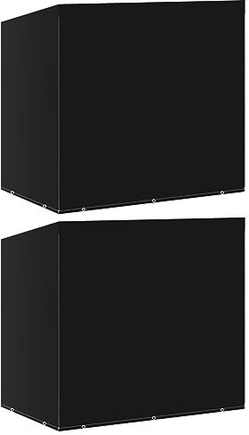 LAPOOH Hollywoodschaukel-Abdeckungen 2 STK. 10 Ösen 255x145x170 cm, Hollywoodschaukel Abdeckung, Abdeckung Gartenmöbel, Hollywoodschaukel Schutzhülle, Schwingliege Abdeckung