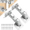 Palmcee Kitchen Cupboard Hinges, 2pcs Cabinet Hinges Soft Close Hinges with Screws, 170° Full Overlay Mute Hinges Self-Close Mechanism Hinge Heavy Duty Concealed Hinges for Cupboard Wardrobe Doors