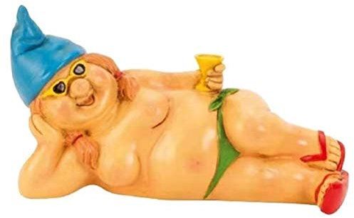 Décoration Artistique De Gobelin De Jardin, Statues Drôles Et Coquines De Nain De Jardin De Nain Qui Pisse, Décorations Pour Fournitures De Jardin De Maison, Statues De Nain Nu(Fille de plage)