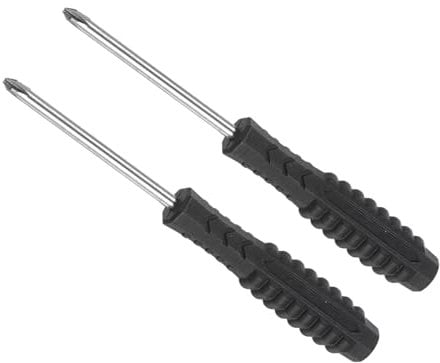 CoCud Mini Phillips Screwdriver, 3.0mm Size 98mm Length, Carbon Steel Small Cross Head Screwdrivers with Anti-Slip Handle - (Applications: for Glasses, Watch or Laptop), 2-Pieces