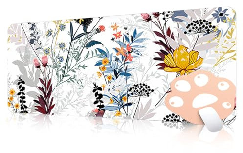 FAIRYGATE Kawaii Gaming Mouse Pad XL Large Extended Desk Pad Non-Slip Rubber Base Computer Keyboard and Mouse Pad Cool Cute Mousepad Mat Gaming Over 80 * 30cm B6714-L