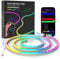 Neon LED Strip 1m - RGB Neon LED Streifen mit App-Steuerung DIY-Lichteffekte Musik Sync Neon Lichtband für Wohnzimmer, Schlafzimmer, Wand Deko