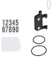 Fahrrad-Kennzeichenhalter-Clip, schwarz, geeignet für Sattelstütze (V-Clip + Nummernschild)