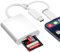 Lecteur de Carte SD pour i-Phone USB C, 2 en 1 Lecteur de Carte SD pour Micro SD/TF, Adaptateur de Carte Micro SD, Lecteurs Carte Mémoire, SD Card Reader pour iPad MacBook Android Galaxy S20/S21